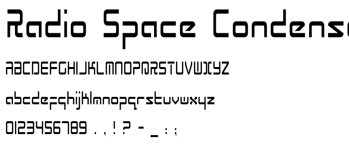 Radio Space Condensed font